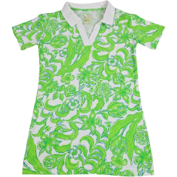 Lilly Pulitzer Other - Lilly Pulitzer Mini Alden Dress Resort White Daffodil Hill Kids Small 4-5 NWT